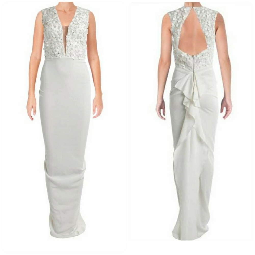 Nicole Bakti Women's Peach Flower Applique - Picture 4 of 16